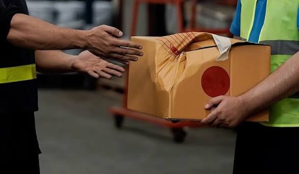 Caja aplastada